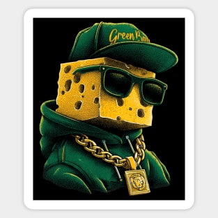 Green Bay Packers Mascot Cheesehead M5638 Sticker